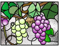 (image for) Grapes and leaves