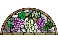 (image for) Grapes half arch transom