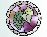 (image for) Grapes leaf border 1
