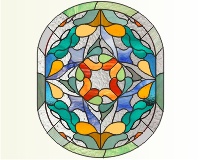 Half circles stretched kaleidoscopic (image for) Half circles stretched kaleidoscopic