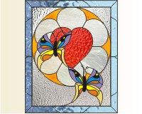 (image for) Heart simple butterfly (actually two butterflies)