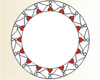 (image for) Border - hearts circle border