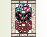 (image for) Hearts and flowers 3 applique block