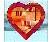 (image for) Hearts and squares HOT