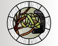 (image for) Hebrew "nun" snake 1 (round)