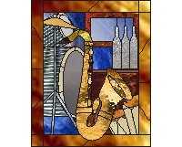 (image for) Jammin' with sax and drums and wine