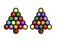 (image for) Jewelled trees (easy christmas ornaments)