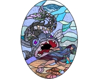 (image for) Jonah and the fish (whale) pg 45