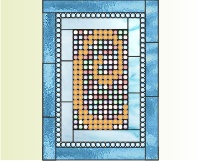 (image for) Light-brite stained glass "C"