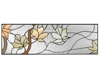 (image for) Maple leaves transom 32w x 10h (inches)
