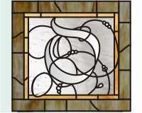 Medieval alphabet letter "O" 1 (image for) Medieval alphabet letter "O" 1