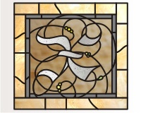 Medieval alphabet letter "X" (image for) Medieval alphabet letter "X"