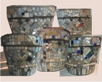 (image for) Clay pot with ceramic tile 5
