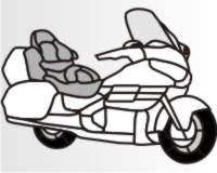 (image for) Motorcycle stone mosic