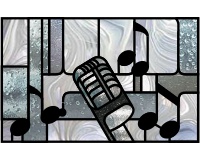 (image for) Music (notes) and microphone