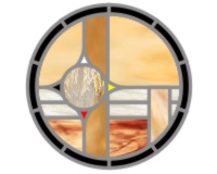 (image for) Native American N S E W 1 suncatcher