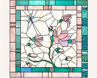 (image for) Nikki's rose stained glass