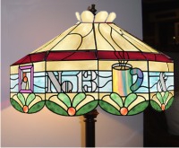 (image for) No 13 Coffee shop and Gallery stained glass lamp pattern