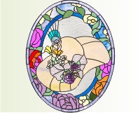 (image for) Old fashioned hat (with flowers)