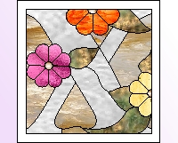 (image for) Ornamental English "X"
