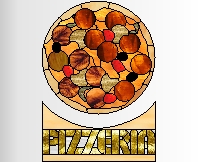 (image for) Pizza plus sign "Pizzeria"