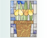 (image for) Planting pot (clay pot and) tulips 1