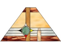 (image for) Prairie lamp 3 native american (4 panels)