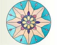 (image for) Sara's farmhouse wallpaper mandala simplified