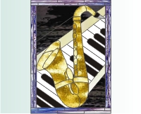 (image for) Saxaphone and keyboard