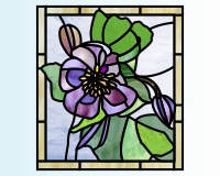 (image for) Single columbine 3 (rectangular)