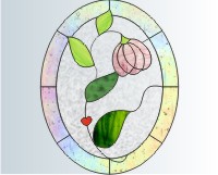 (image for) Single flower and oval