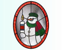 (image for) Snowman candle