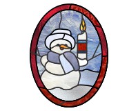 (image for) Snowman candle 1