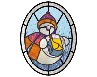 (image for) Snowman dreidel
