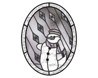 (image for) Snowman snowing 1