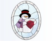 (image for) Snowman snowy heart