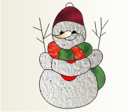 (image for) Snowman suncatcher 2
