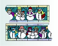(image for) Snowmen in a row 2