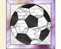 Easy soccer ball stained glass pattern (image for) Easy soccer ball stained glass pattern