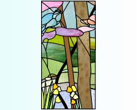 (image for) Spring trees and bird