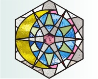 Star - crescent suncatcher (image for) Star - crescent suncatcher