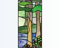 (image for) Summer trees (flowers and pond)