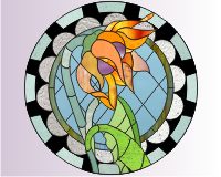 (image for) Sunflower circles diamonds