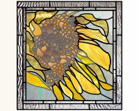 (image for) Sunflower just center rectangular var 1