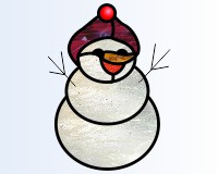 (image for) Super simple snowman suncatcher