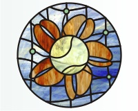 Tennis ball flower 1 (image for) Tennis ball flower 1