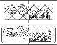 (image for) The Nunn's est. 2016 (your custom name and number)