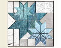 (image for) Three eight point stars no border