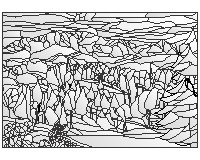 (image for) Three Pike's peak snow landscape flowers butterfly trees
