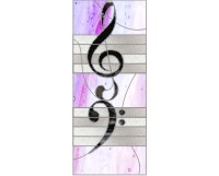 (image for) Treble and bass clef at 5 x 12 inches